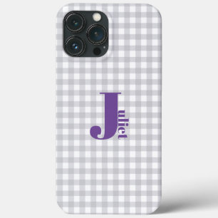 cinza gingham Case-Mate capas de iphone