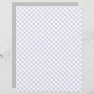 Cinza Gingham Scrapbook Paper