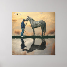 Cinza Horse E Ampliar A Impressão De Telas Estreit