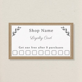 Cinza, Kraft e Cartão de Lealdade Russo