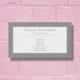 Cinza Kraft e Cartão de visita minimalista russo