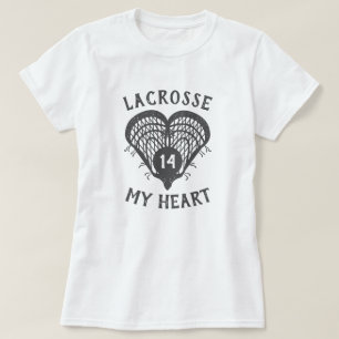 Cinza Lacrosse Minha Camisa Do Coração
