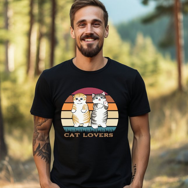 Cinza Laranja Castanho Adormece Camisa (Criador carregado)