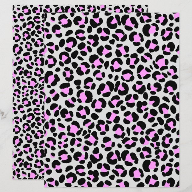 Cinza-leopardo-preto (Frente/Verso)