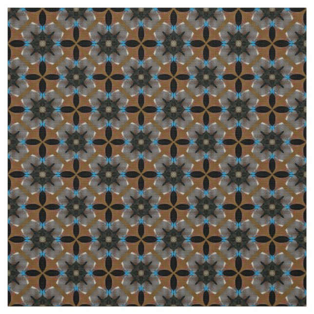 Cinza marrom  tecido de mobiliário azul (Modelo)