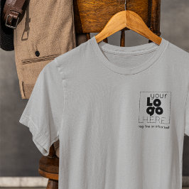 Cinza Mens T-Shirt WIth Logotipo Preto Personaliza