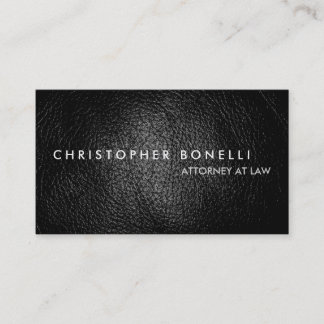 Cinza Mínimo de Couro da Cartão de visita Moderna