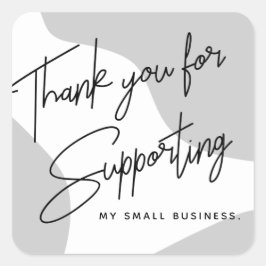 Cinza Mole Minimalista Seu Autocolante De Negócios