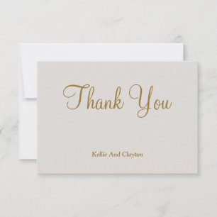 Cinza Obrigado Cartões