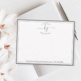 Cinza Personalizada Branca Da Placa De Notas