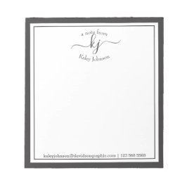 Cinza Personalizada | Da Mesa Do Bloco De Notas