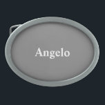 Cinza Personalizada Melhor Colorida<br><div class="desc">Design de Cor Sólida Personalizável do Belt Belt - Opção de Design de Estilo Personalizável e elegante - A Melhor Cor de Cheio Colorida do Cinza Personalizada Oval Oval Formatação Personalizada do Cinturão de Cores será perfeita para oferecer ou fazer de fazer uma adição na moda ao seu guarda-roupa.</div>