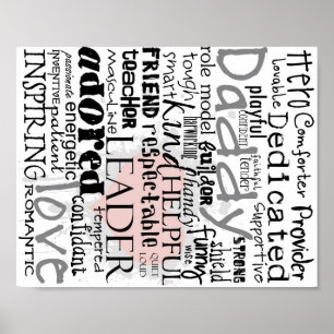 Cinza Printable do pai no poster