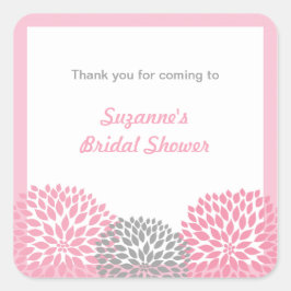 Cinza rosa Dahlia Bridal ou etiqueta de favor do C