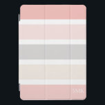 Cinza rosa moderna e galhos largos de creme Monogr<br><div class="desc">Cinzas rosa modernas e minimalistas e capas de ipad monográficas de faixas largas de creme em tons doces de rosa pincelado, baunilha de amêndoa cremosa e cinzas de pomba. Criado pelo designer Zazzle pro BK Thompson © exclusivamente para Cedar e String; entre em contato conosco se precisar de assistência, tiver...</div>