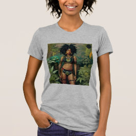 Cinza T-Shirt Dreadlock Queen Cheeba Heather