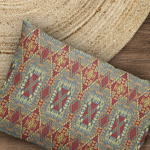 Cinza Tan Brown Ochre Ivory Red Tribal Art Pattern