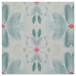 Cinza Teal e Tecido Floral Vermelho Barn