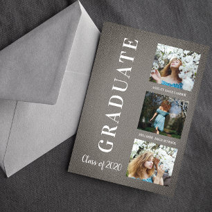 Cinza Textile Graduation Three Photo Session