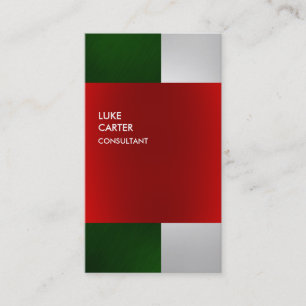 Cinza Verde Colorida Cartão de visita