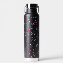 Cinza Vermelha Geométrica Personalizada Black Terr
