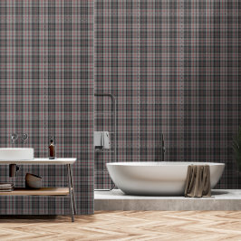 Cinza Vermelha Negra Xadrez Tartan Grande