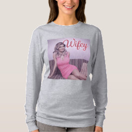 Cinza Wifey T-Shirt