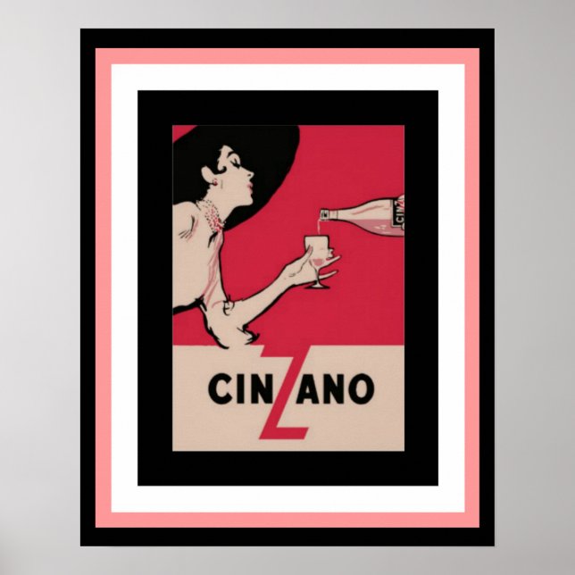 Cinzano Poster 16 x 20 (Frente)