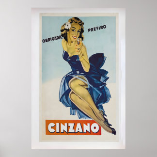 Cinzano Vintage Advertising Poster 1