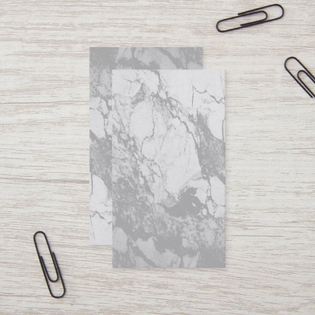 Cinzas Clássicas Cartões de visitas Personalizávei (Frente/Verso In Situ)