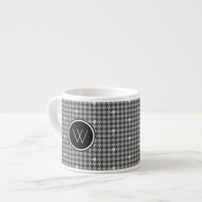 Cinzas com caneca de Houndstooth Specialty de sota (Frente Esquerda)