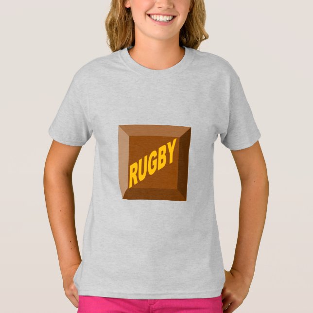 Cinzas de camisetas masculinas CHOCOLAT RUGBY (Frente)