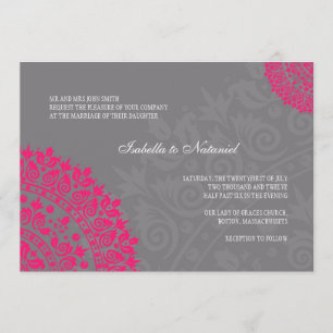 Cinzas De Carvão E Convite De Casamento tema dama