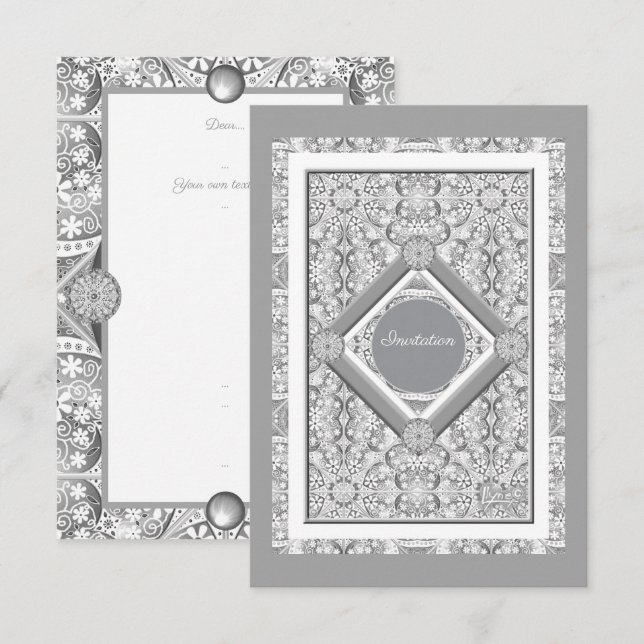 Cinzas de rendas cerâmicas (Frente/Verso)