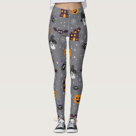Cinzas do Halloween Leggings assustadoras
