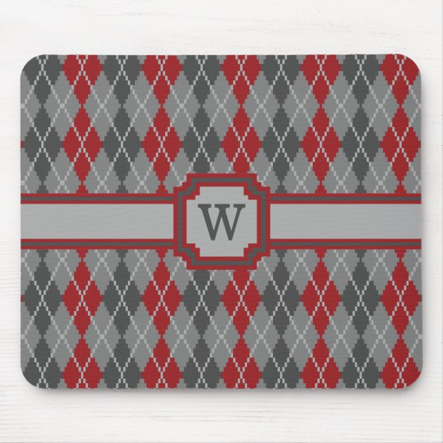 Cinzas e Brasas Argyle Mousepad (Frente)