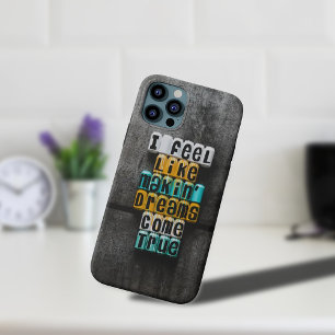 Cinzas e capas de iphone de texto amarelas