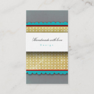 Cinzas e Cartões de visitas bolinhas azuis