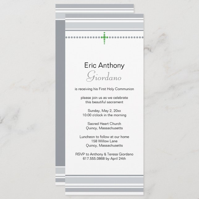 Cinzas e Convite à Primeira Comunicação da Cruz Ve (Frente/Verso)