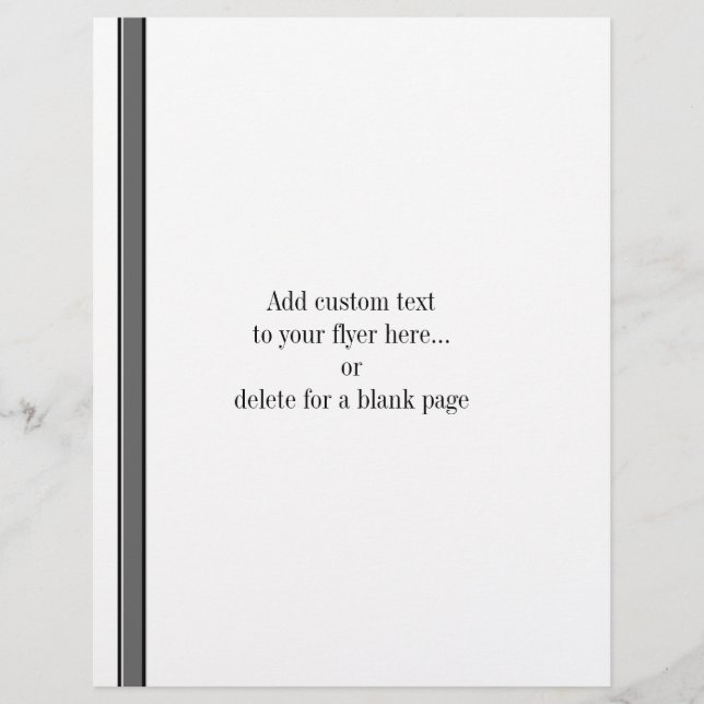 Cinzas e faixas pretas no Modelo do folheto branco (Frente)