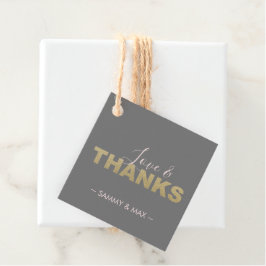 Cinzas e Obrigados Favorecem Etiquetas