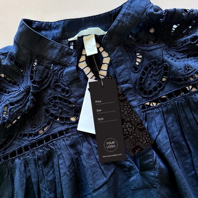 Cinzas e Padrão Floral Negro Vibrante e Negrito (A business that thrives on bold and vibrant design, with a signature touch of floral patterns.)