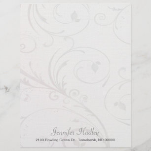 Cinzas e Papel de Carta Personalizado de Folheto B