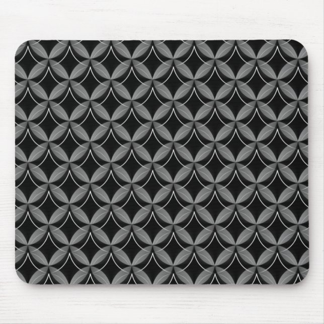 Cinzas Metálicas Uptown Glam Mousepad (Frente)