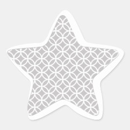 Cinzas modernas e adesivos brancos com padrão