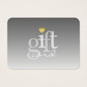 Cinzas Negras Modernas Ombre Dourado Coração Dot