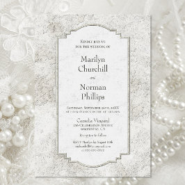 Cinzas Rústicas Pálidas Cobra Convite Para Casamen