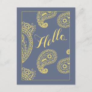 Cinzas suaves e CARTÕES POSTAIS Amarelos para Elei