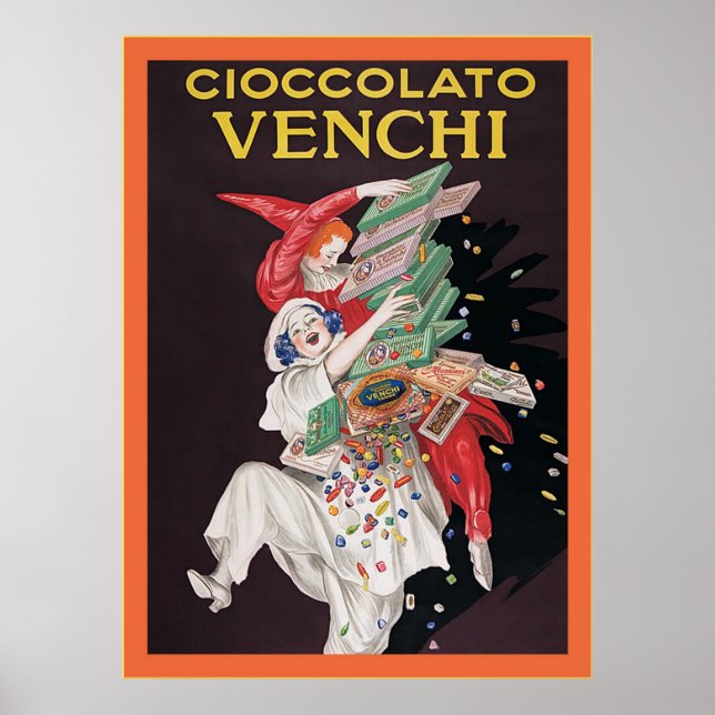Cioccolato Venchi ~ Vintage Poster (Frente)