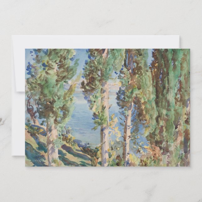 Ciprestes de Corfu por John Singer Sargent (Frente)